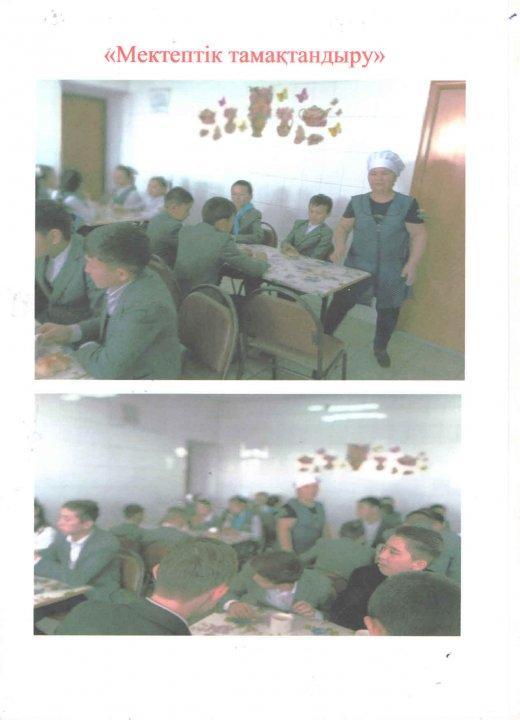 Оқушылардың тамақтану сәті