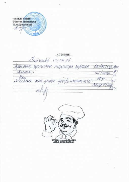 03.04.2025ж. ас мәзірі